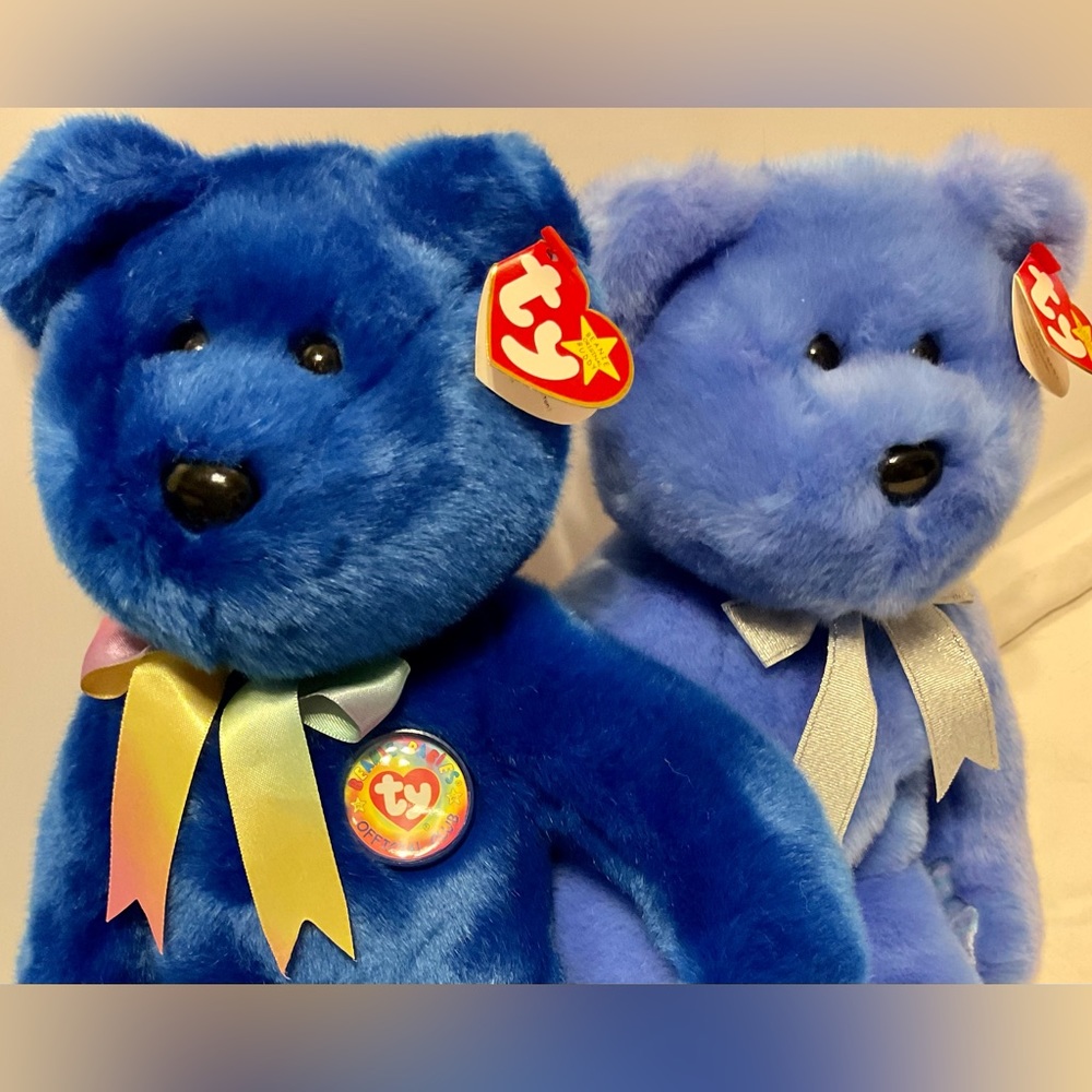 Ty Clubby Bear I & II pair of buddies.